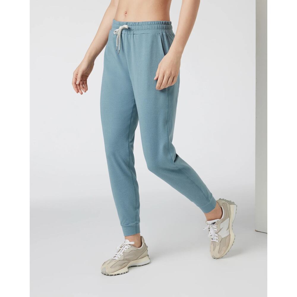 Vuori Women’s Performance Joggers Green Elastic Waist Drawstring Pockets Medium